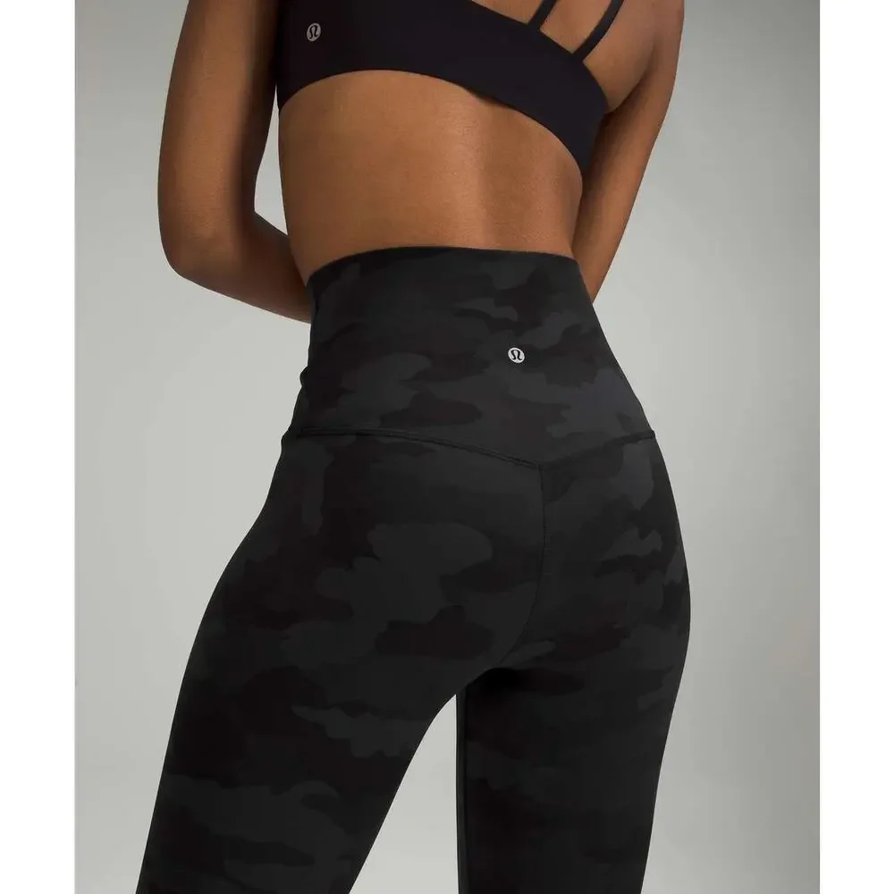 Lululemon Align High-Rise Pant 28 Camo Deep Coal Size 6 - Picture 3 of 9